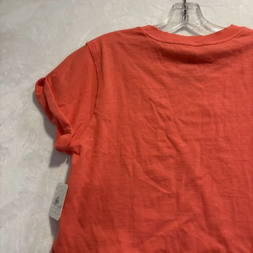 Free People We The Free The Perfect Tee Women's Small Radiant Watermelon Cropped